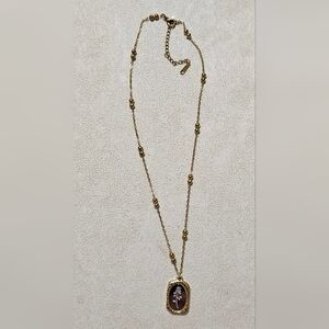 Stainless Steel Flower Pendant Necklace